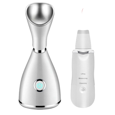 2-IN-1 PROFESSIONAL IONIC FACIAL STEAMER $ Ultrasound 3-In-1 Facial Scrubber 1+1